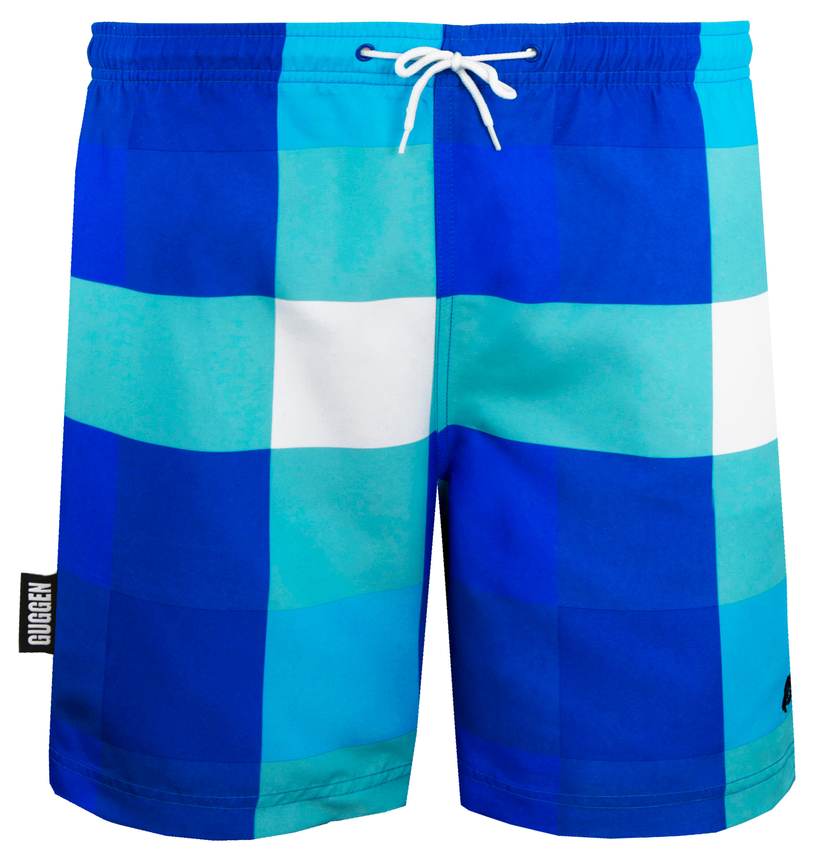 GUGGEN MOUNTAIN 2924 Boardshort Short Maillot de bain homme à carreaux 5/6