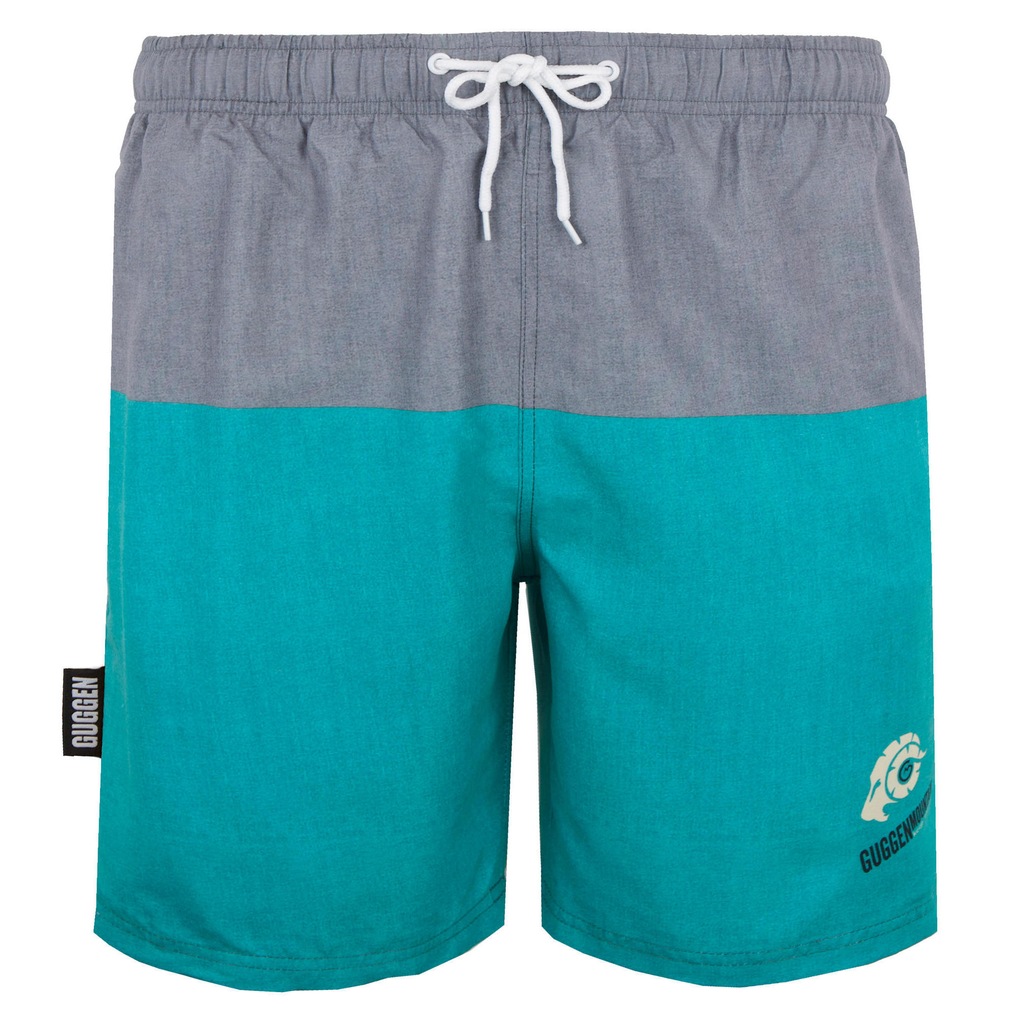 Guggen Mountain - Guggen Mountain 1606 Boardshort Short Maillot De Bain Homme À Rayures - Boardshort - Gris|vert - 2xl - Decathlon