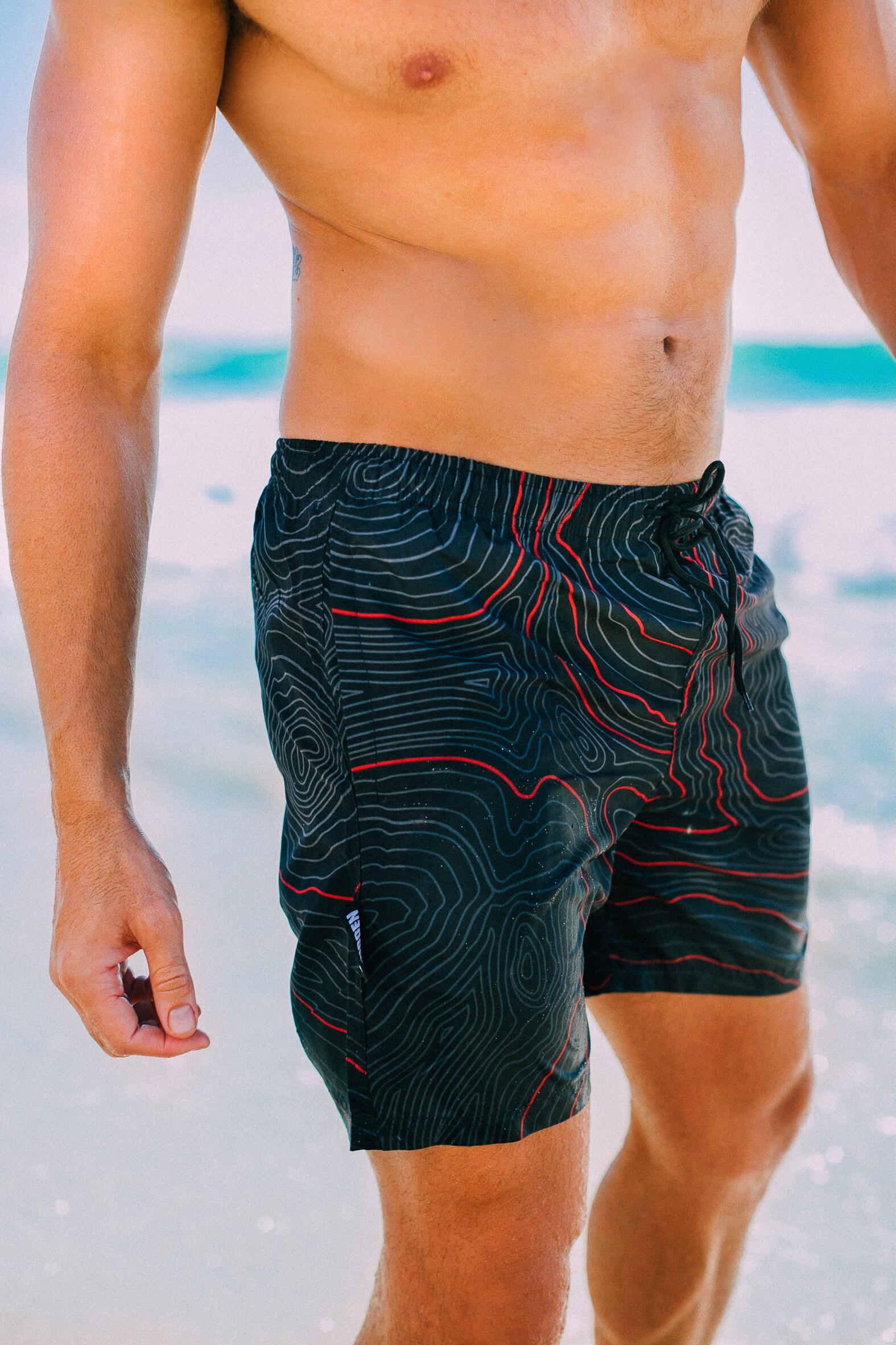 GUGGEN MOUNTAIN 2335 Boardshort Short Maillot de bain pour homme 3/8