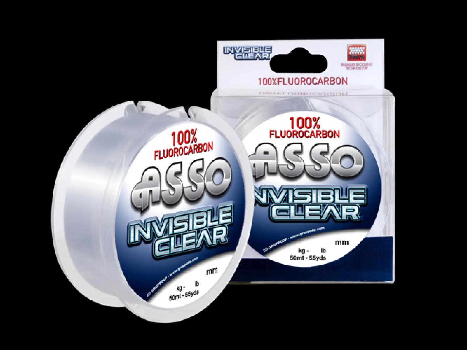 ASSO INVISIBLE CLEAR F.CARBON 50M 0,17mm 2/3