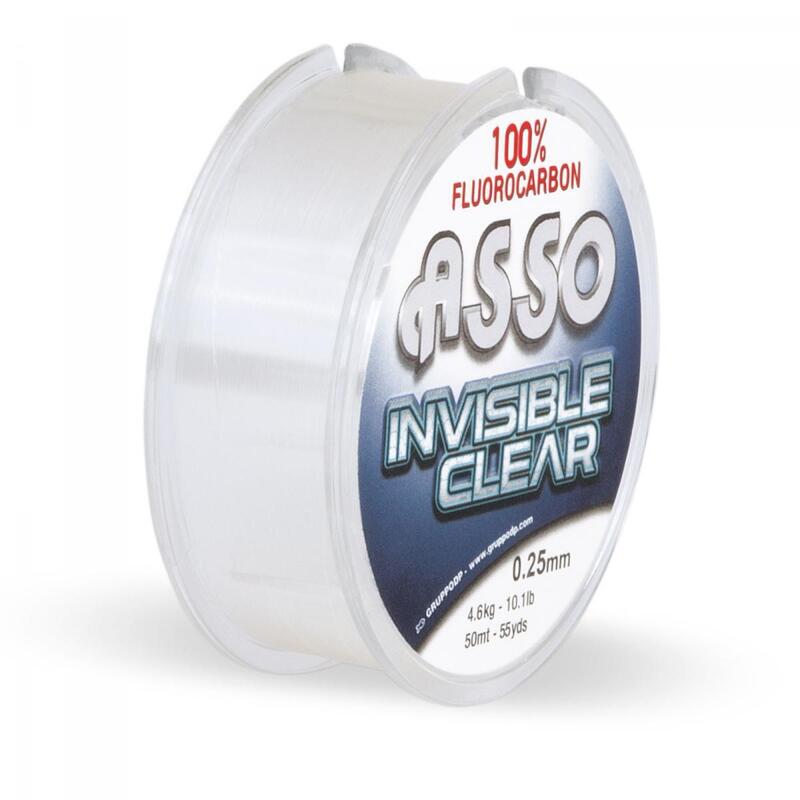 ASSO INVISIBLE CLEAR F.CARBON 50M 0,17mm