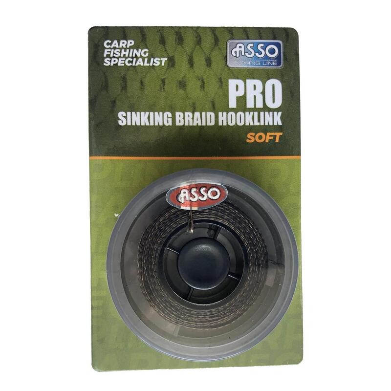Asso Pro Sinking Braid Hooklink Soft - 20 mt