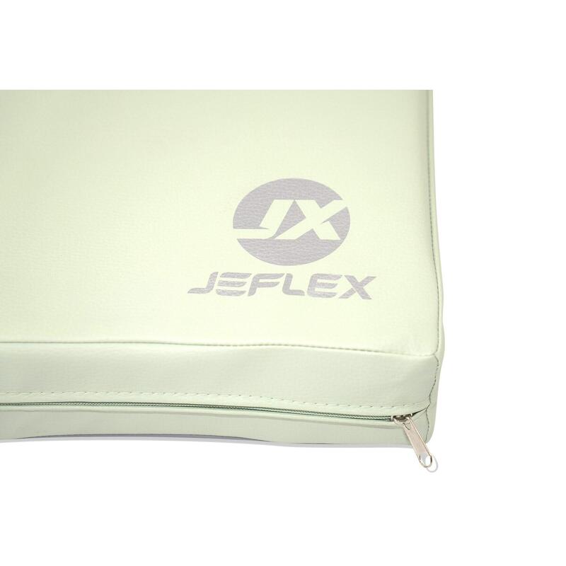 Sportmat 150 x 100 x 8 cm Fitness groene zachte vloermat Jeflex