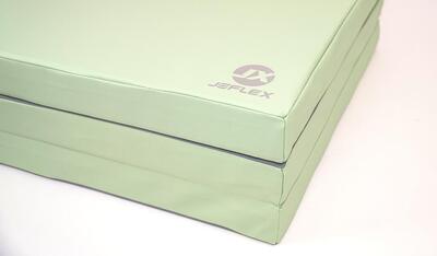 Tappetino sportivo 210 x 100 x 8 cm verde/grigio pieghevole Jeflex