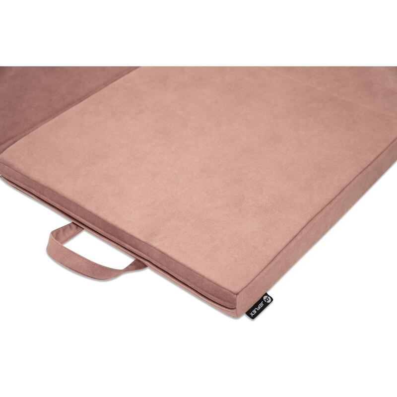 Speelmat Sportmat VELVET DELUXE 120 x 120 x 6 cm roze OEKO-TEX, Jeflex