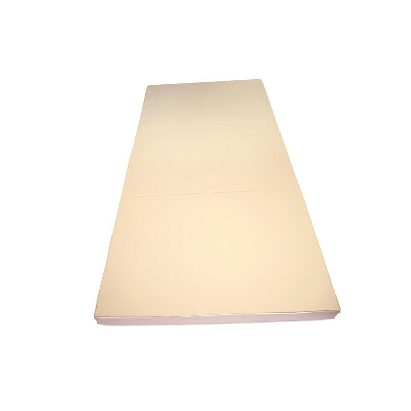 Turnmatte 210 x 100 x 8 cm pink/beige Weichbodenmatte klappbar Jeflex