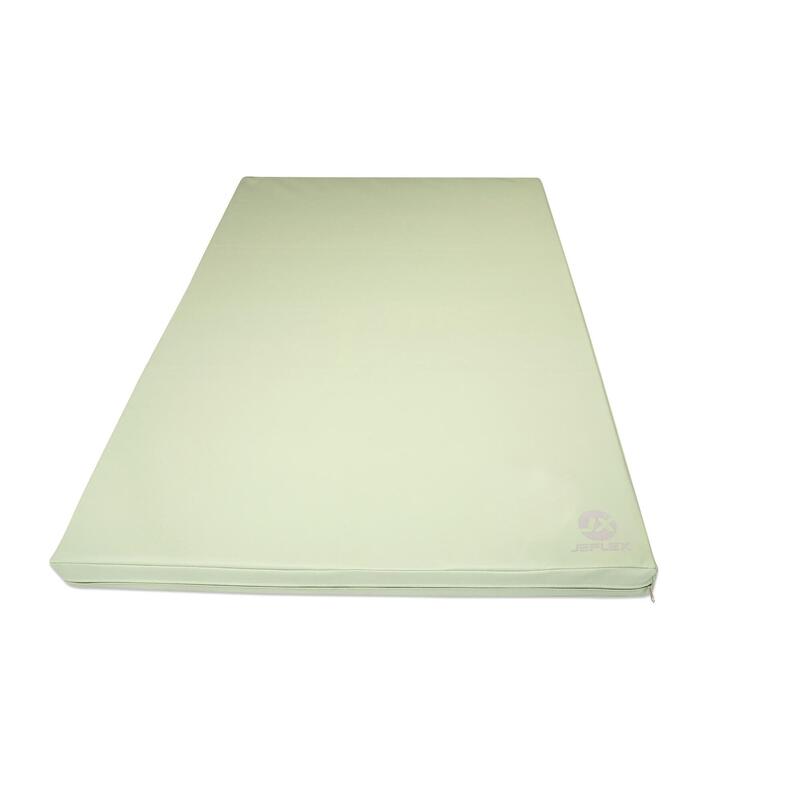 Tapis de gymnastique 150 x 100 x 8 cm couleur vert, pour le fitness, Jeflex.