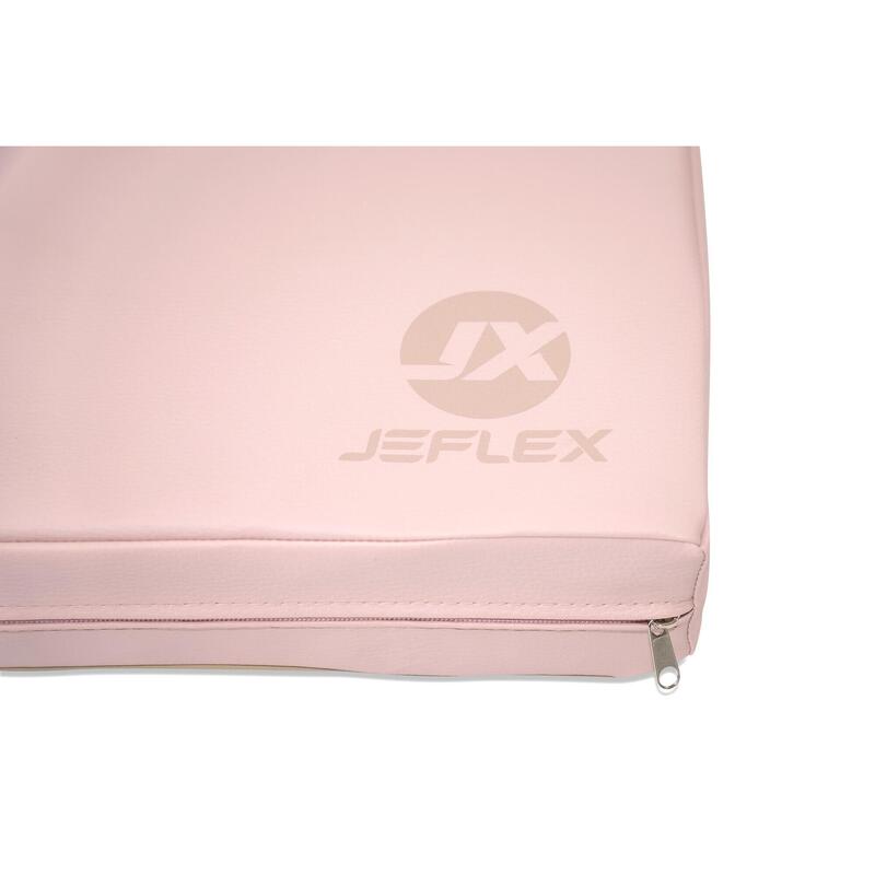 Turnmatte 150 x 100 x 8 cm pink/beige Weichbodenmatte klappbar Jeflex