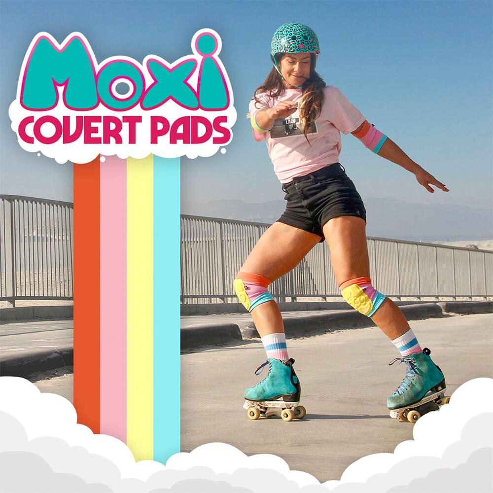 MOXI & TRIPLE 8 COLAB - COVERT SLIM ELBOW PADS FOR SKATES & SKATEBOARDS 4/6