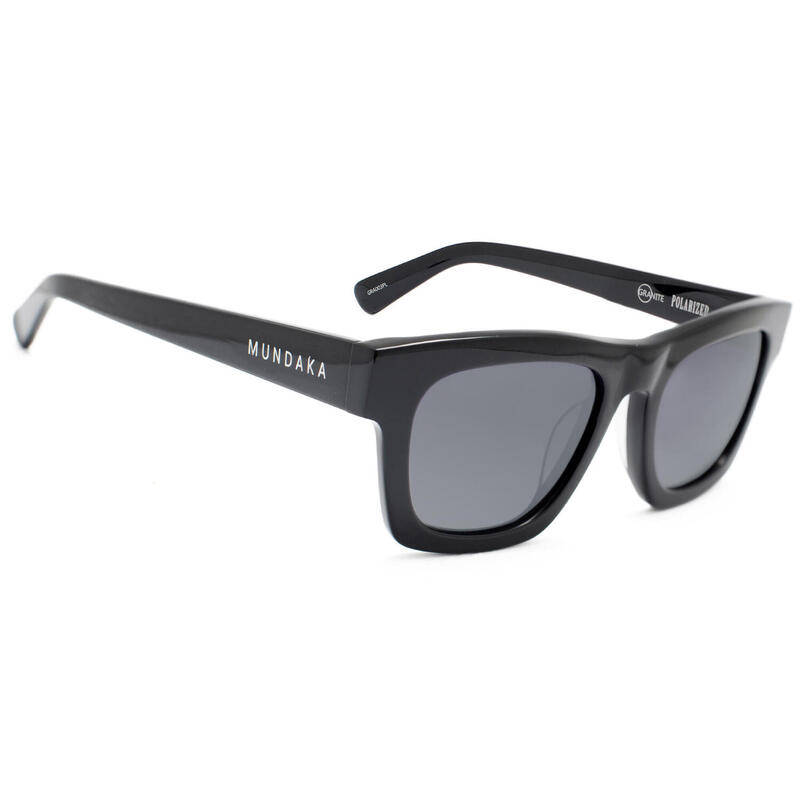 **Lunettes de soleil GRANITE noir brillant, Polarisés GRIS - cat.3 - MUNDAKA**