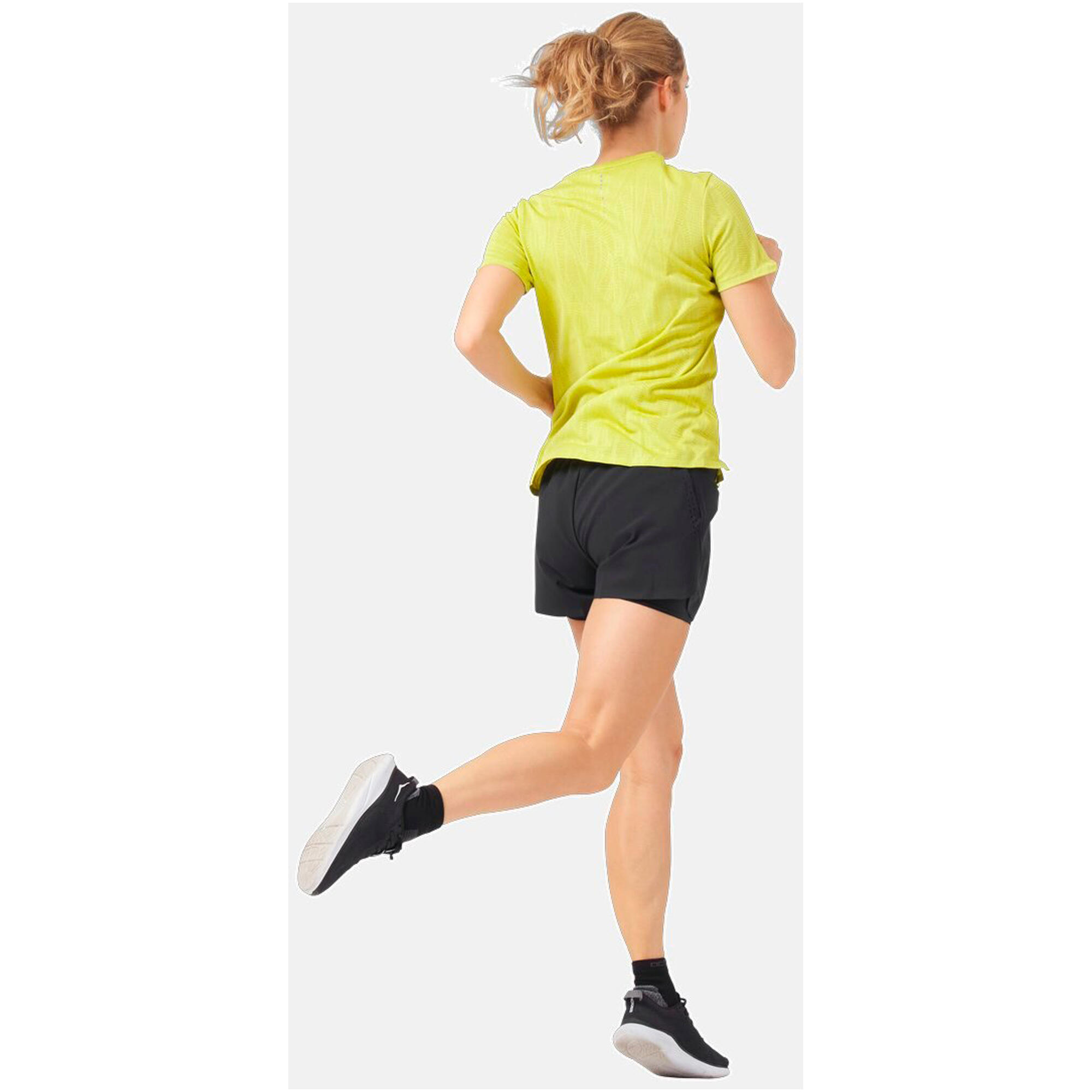 Pantalón corto Odlo Zeroweight 3in 2-in-1 negro mujer 4/7