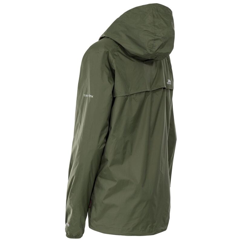 Casaco Soft Shell Dobrável Qikpac Mulher Verde Militar