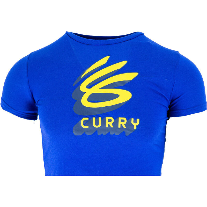 Tricou copii Under Armour Curry Logo, Albastru
