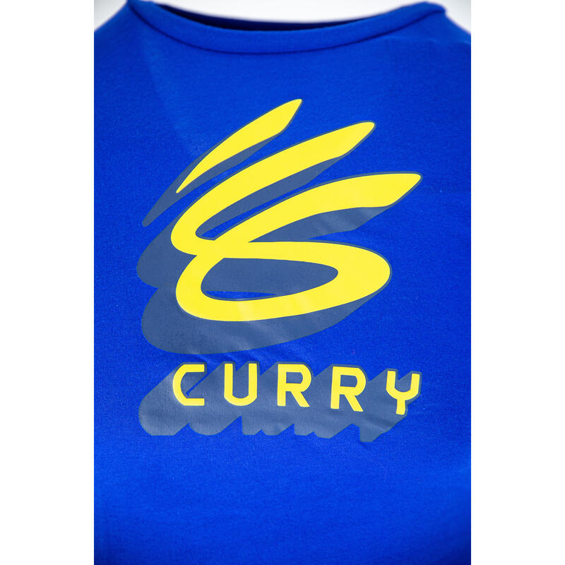 Tricou copii Under Armour Curry Logo, Albastru