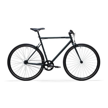 Seconde vie - VELO VILLE SINGLE SPEED 500 GRIS CARBONE - EXCELLENT