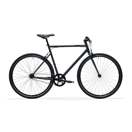 Seconde vie - VELO VILLE SINGLE SPEED 500 GRIS CARBONE - EXCELLENT