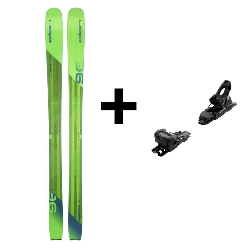 Seconde vie - SKIS DE FREERIDE ELAN RIPSTICK 96 PACK SKI FIXATION - TRÈS BON