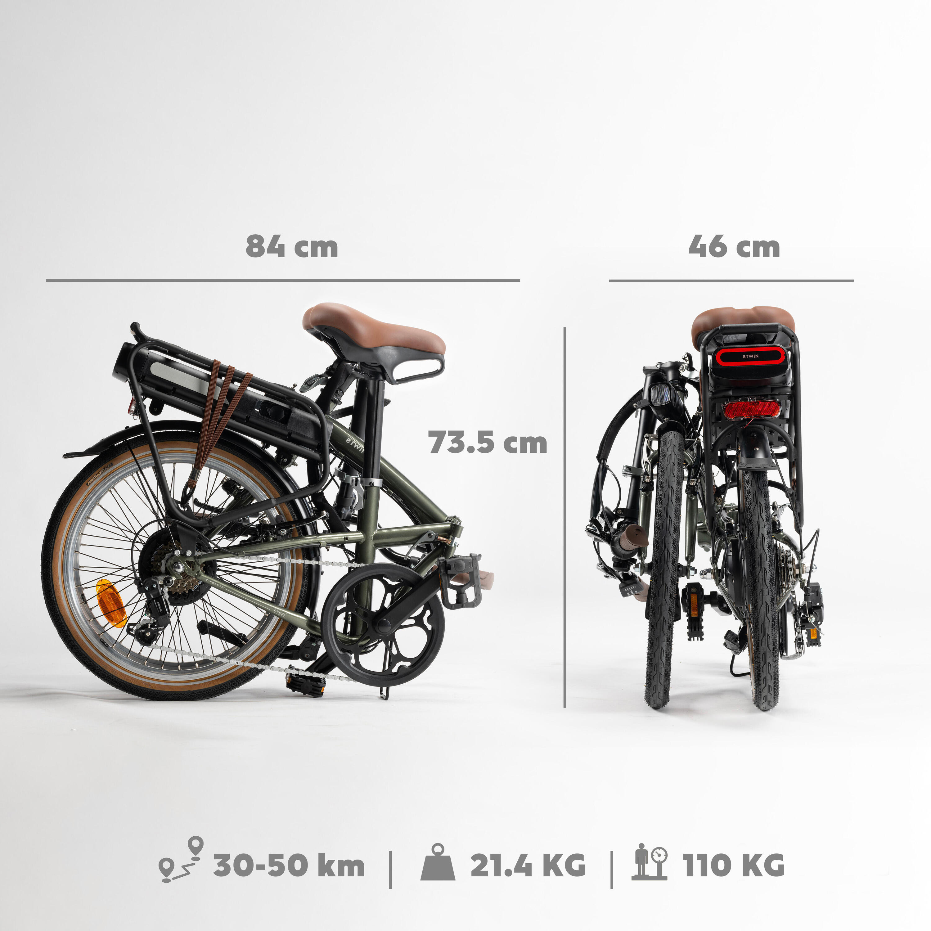 Segunda Vida - Bicicleta Elétrica Dobrável E FOLD 500 Verde - Excelente 3/5