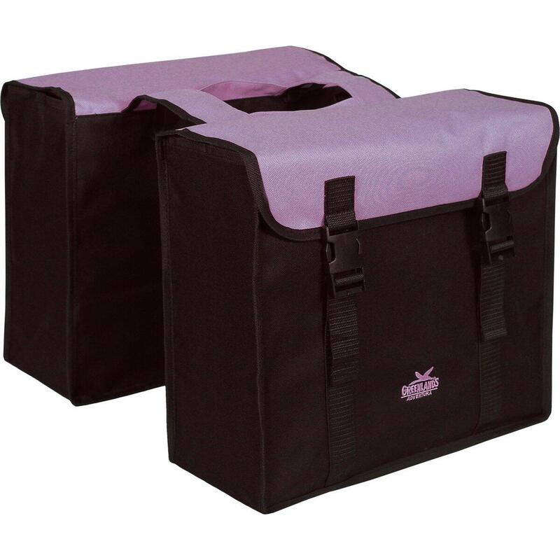 Sac à vélo double Greenlands - Noir-Violet, 35L