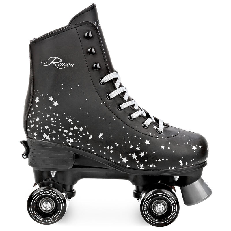 Patins à roulettes rétro réglables RAVEN Noa Noir roues LED lumineuses