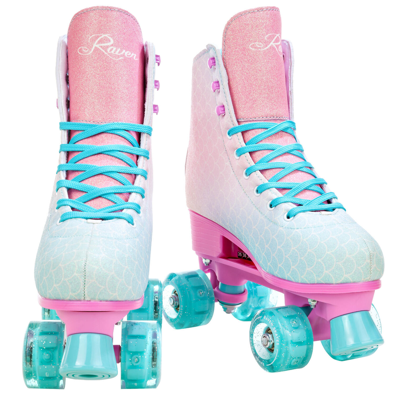 Patins à roulettes classiques rétro réglables Raven Mides Roues lumineuses 4/5