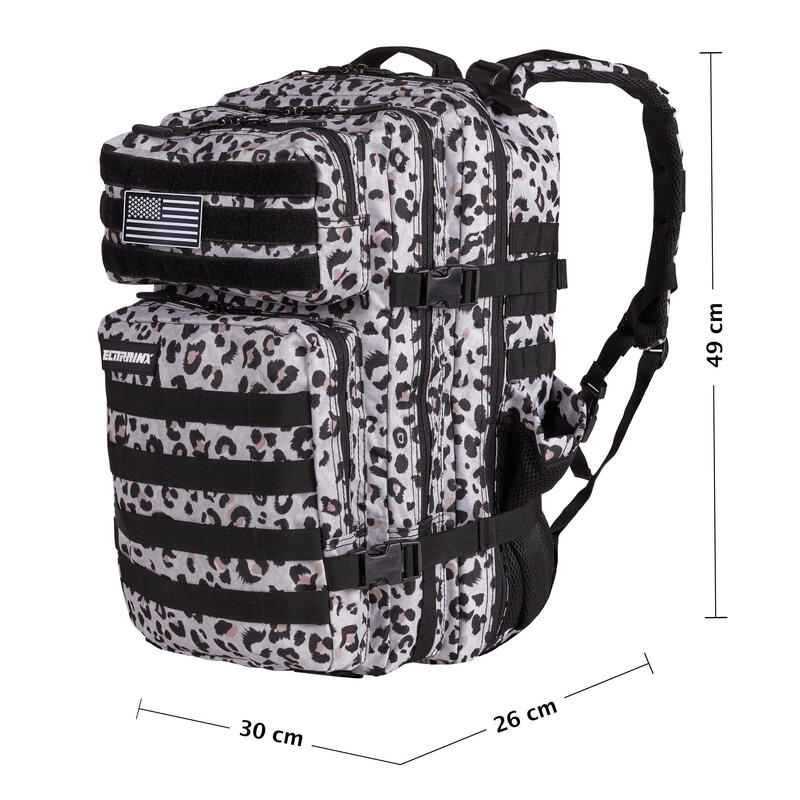 Mochila tática militar ELITRAINX V1 LEOPARDO 45L -Desporto e viagens