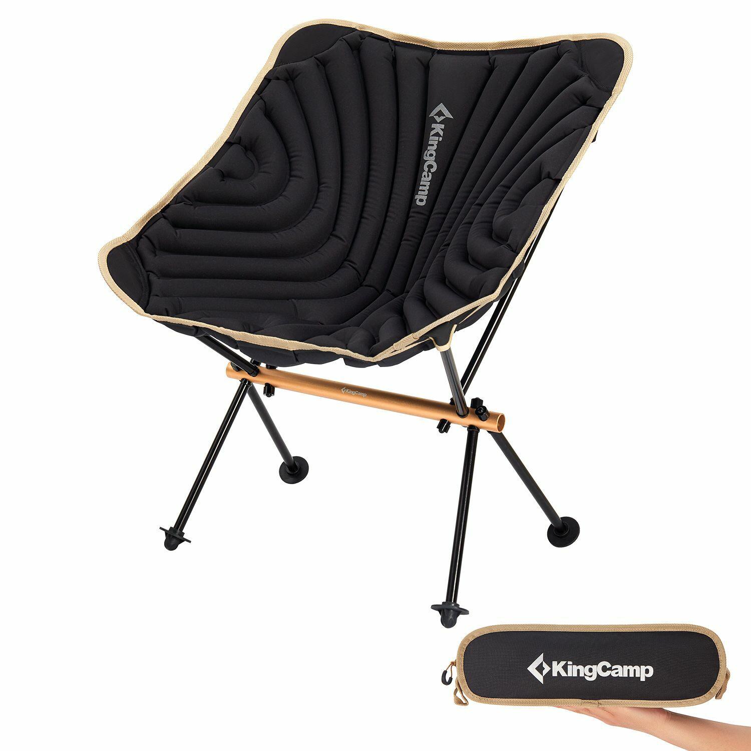 Kingcamp - Chaise De Camping Gonflable - Noire - Chaise - Noir - Taille Unique - Decathlon