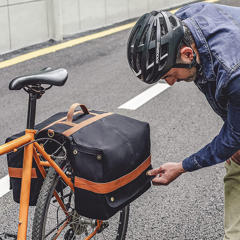 Sac de rangement de siège arrière de Vélo Sacoches Porte-Bagages Amovible 27L