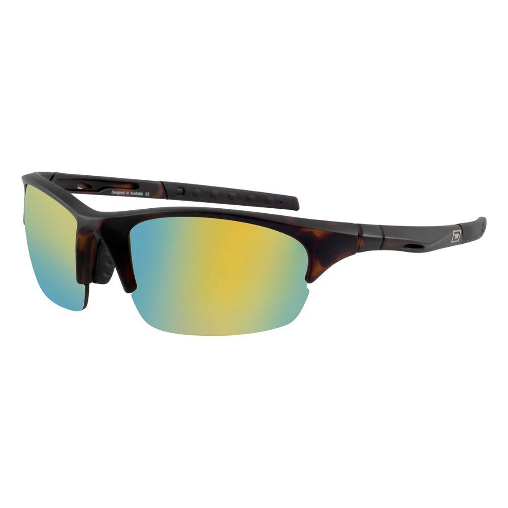 DIRTY DOG ECCO Unisex Sunglasses - Matte Tortoise/Gold Mirror