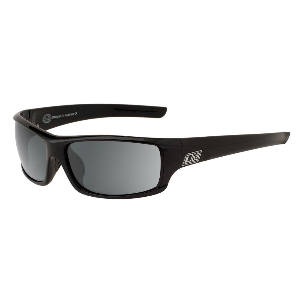 DIRTY DOG CLANK Unisex Sunglasses - Black/Polarized Grey