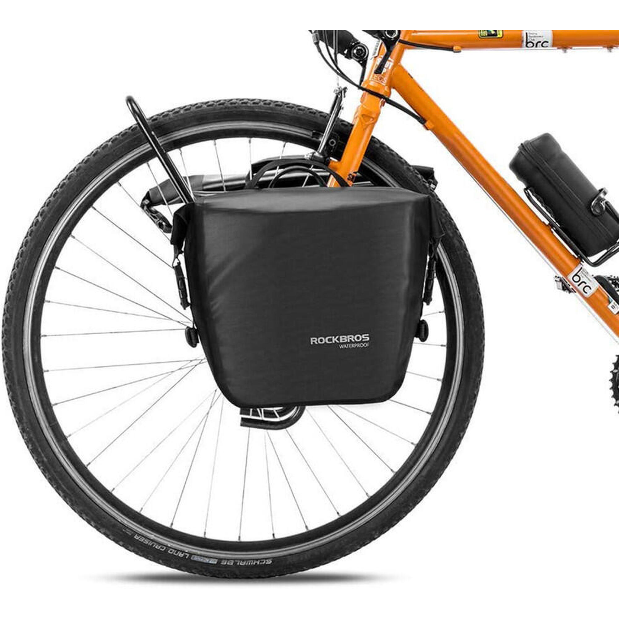 ROCKBROS Waterdichte fietsdraagtas 12-16L ééndelig zwart