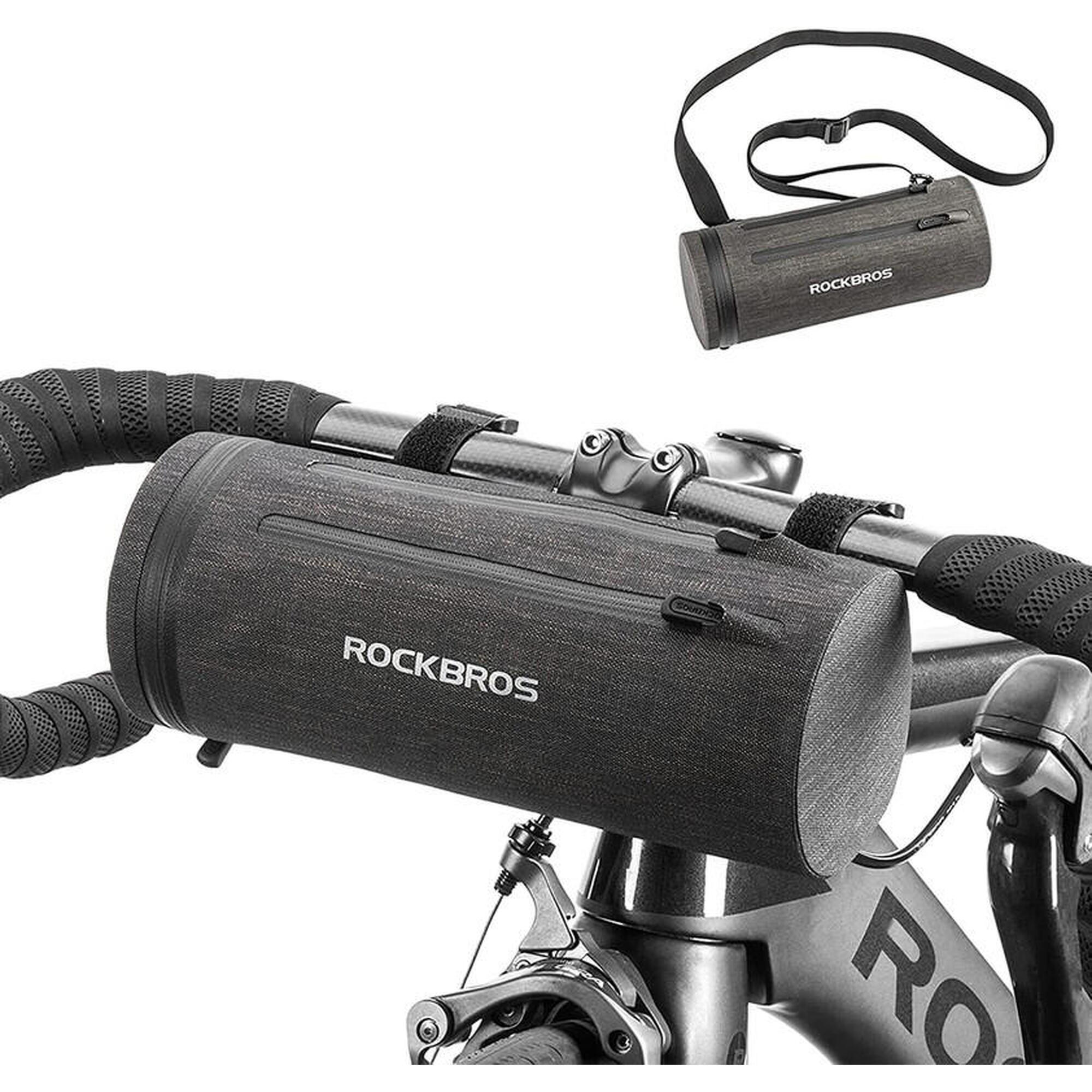 Sac/sacoche Vélo Guidon Avant Vtt Étanche Panier Vélo 2l Étanche Noir
