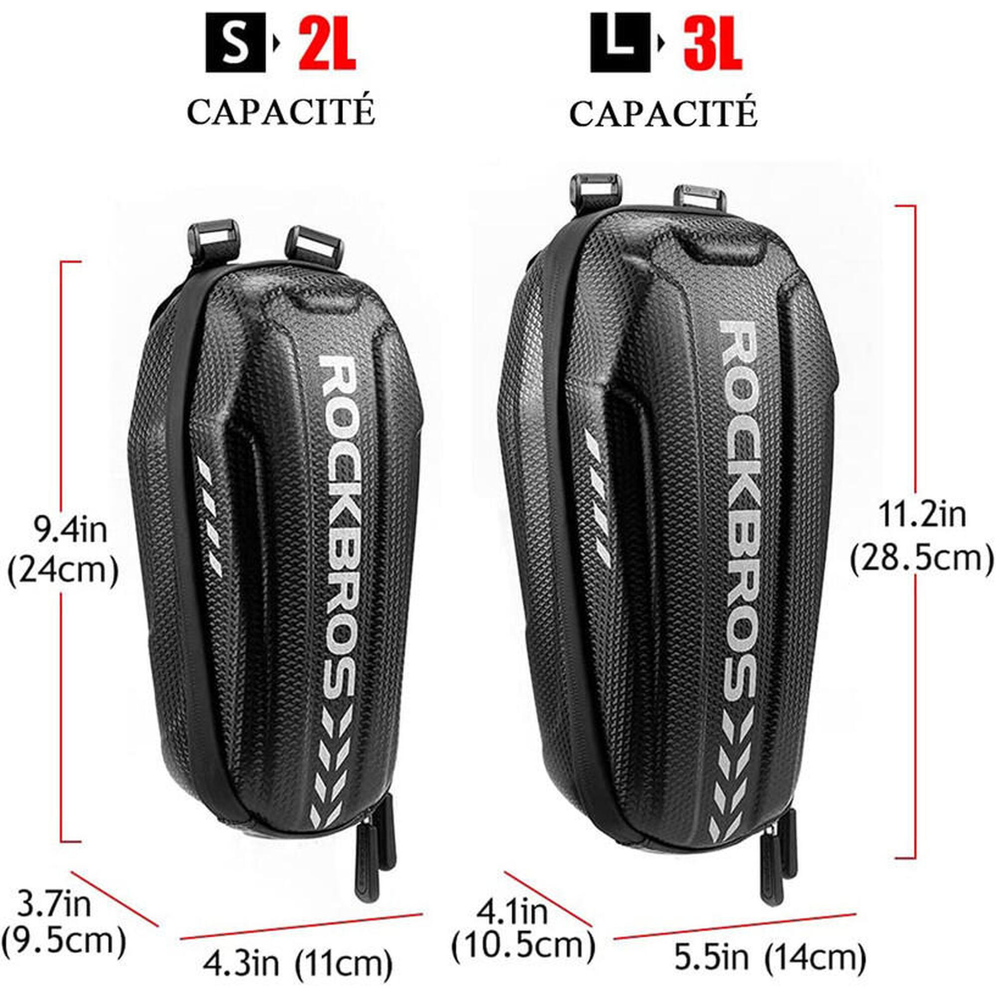 Sac De Rangement Pour Scooter électrique CooLRide 7053 - Noir + Housse Sac à Dos Incluse