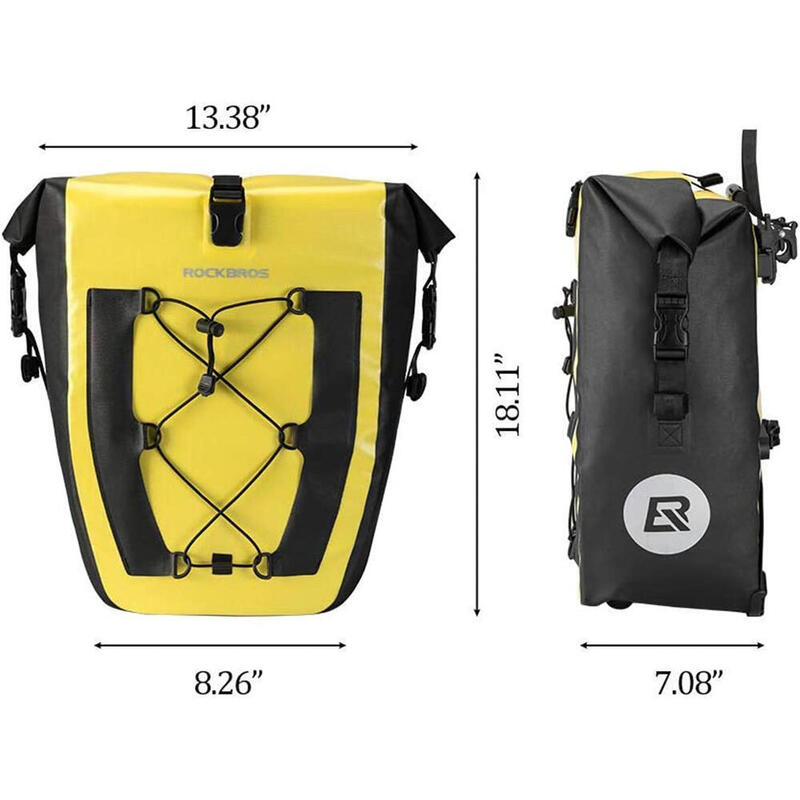 Multifunctionele fietstas Waterdichte fietszadeltas 20-27L