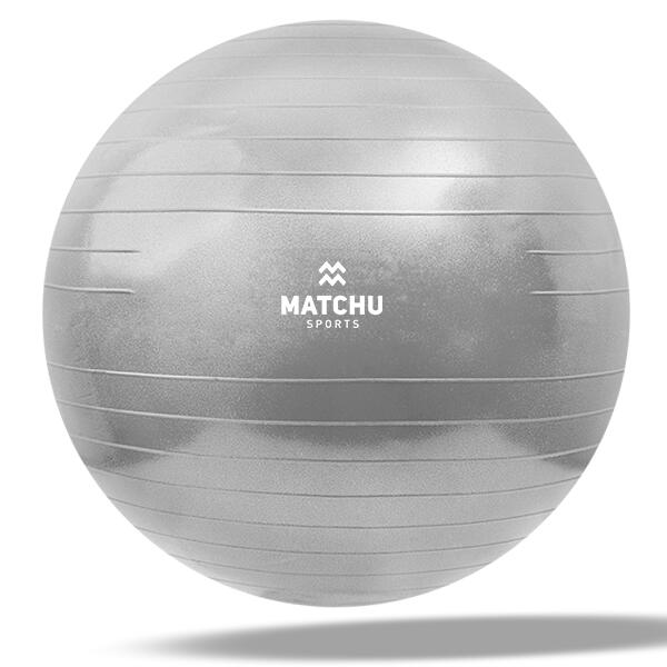 Gymbal / fitness bal / swiss ball 65cm - grijs - Ø 65cm