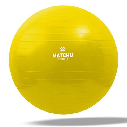 Gymnastikball 45 cm - Fitnessball - Pilatesball - Yogaball - Gelb