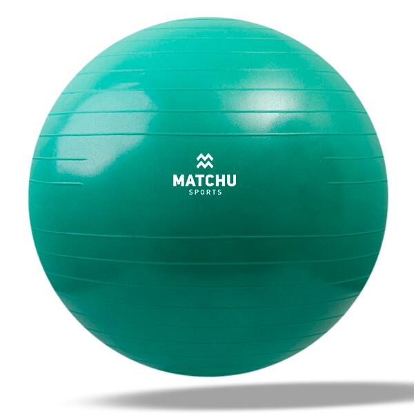 MATCHU SPORTS Gymnastikball 65 cm - Sitzball - Pilatesball - Yogaball Grün