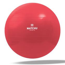 BALLON DE GYM RÉSISTANT - Swissball - 55 CM - Rouge