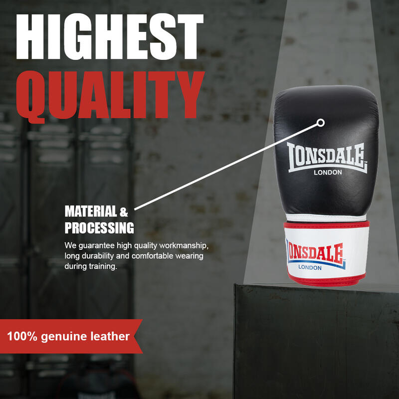 LONSDALE Boxhandschuhe aus Leder MADDOCK