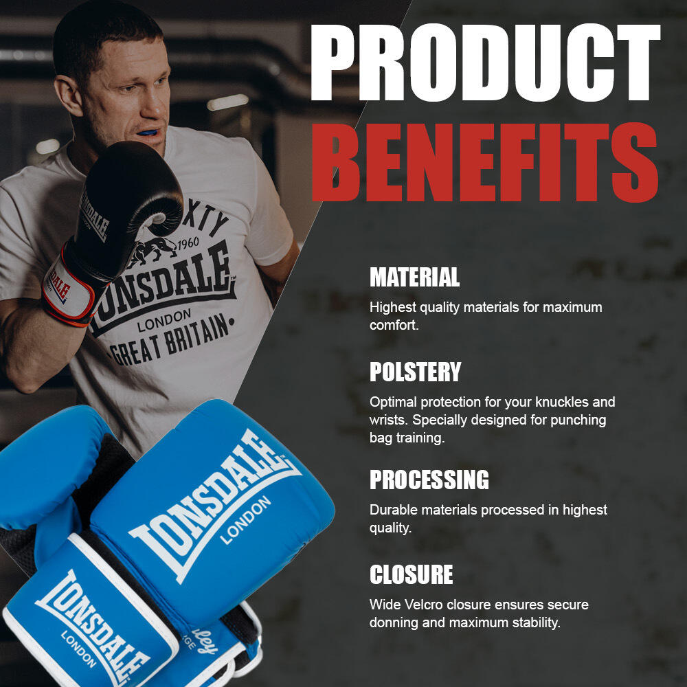 Guanti da allenamento per la boxe Lonsdale Barley 5/7