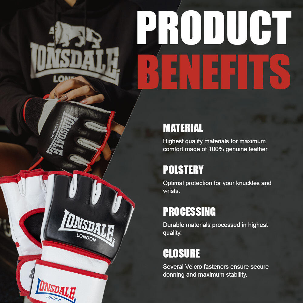 guantes de entrenamiento mma Lonsdale Emory 5/7
