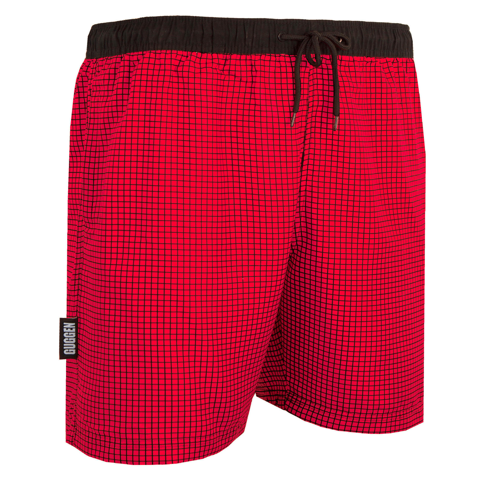 Guggen Mountain - Guggen Mountain Style 6 Boardshort Short Maillot De Bain Homme À Carreaux - Boardshort - Noir|rouge -  2xl - Decathlon