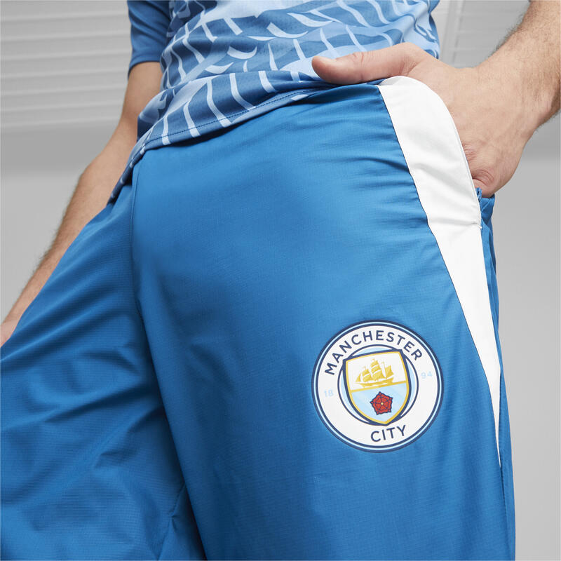 Manchester City F.C. Pre-match geweven broek voor heren PUMA Lake Blue White