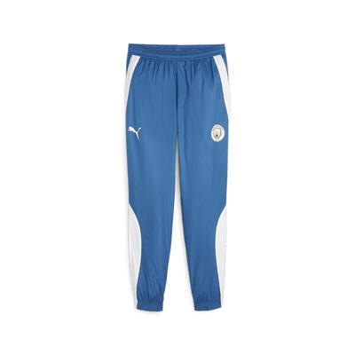 Manchester city f.c. pre-match geweven broek voor heren puma lake blue white