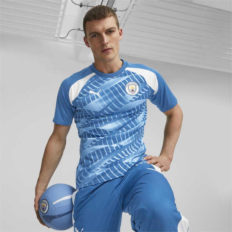 Maglia pre-gara a maniche corte Manchester City F.C. da uomo PUMA