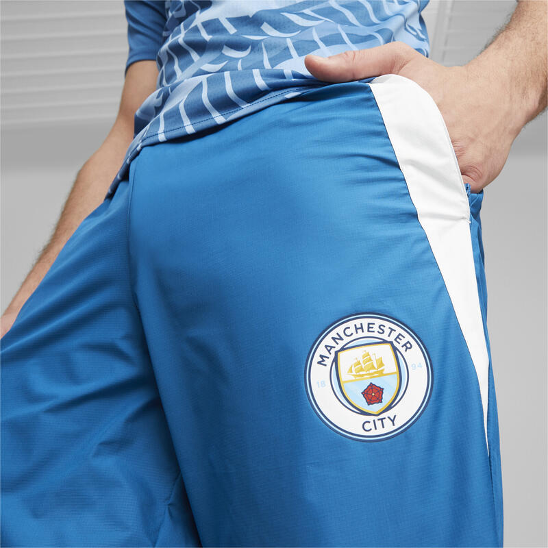 Pantalones Manchester City F.C. prepartido Hombre PUMA Lake Blue White