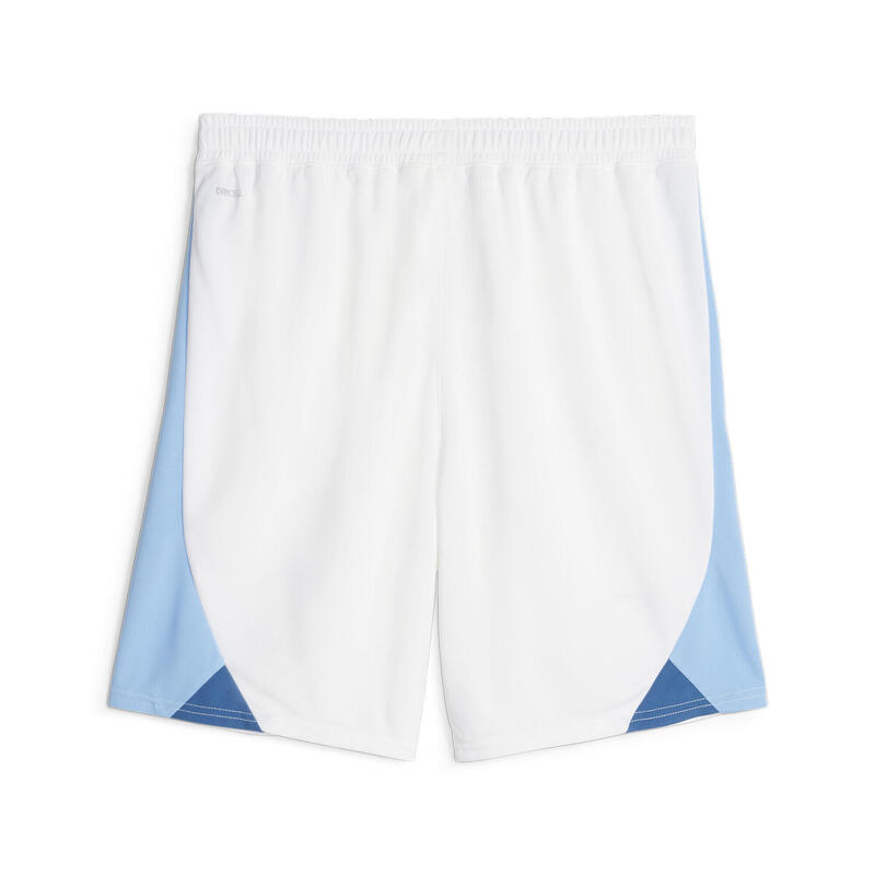 Shorts da calcio Manchester City PUMA White Team Light Blue