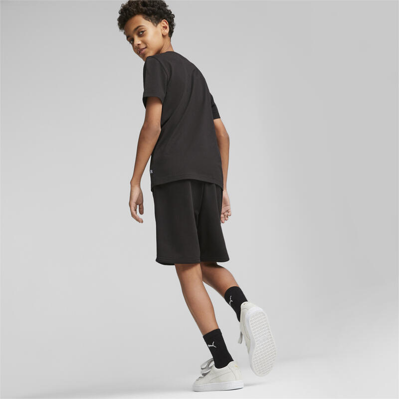 Essentials+ tweekleurige short voor jongeren PUMA Black Mustard Seed