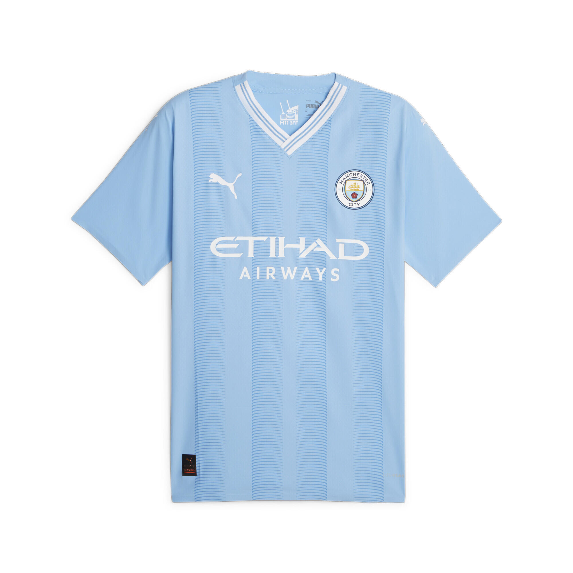 Maillot Authentic Home 23/24 Manchester City PUMA Team Light Blue White 1/6