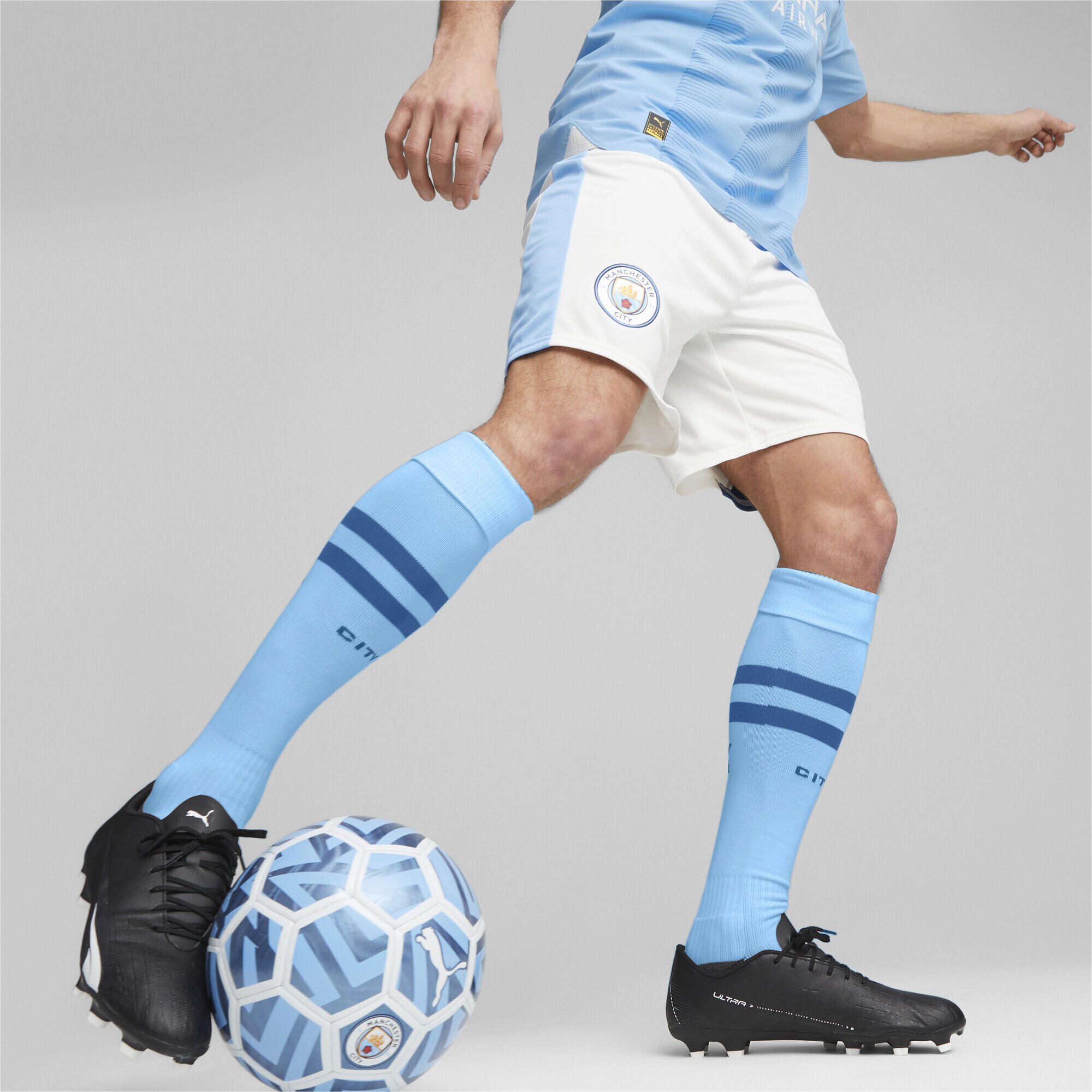 Short 23/24 Manchester City PUMA White Team Light Blue 2/7